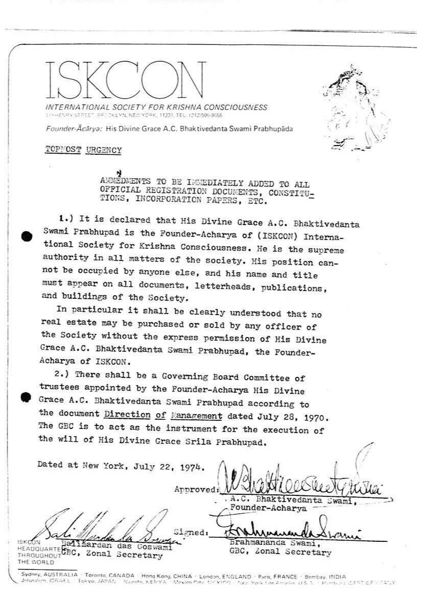 Top Most Urgency Amendment