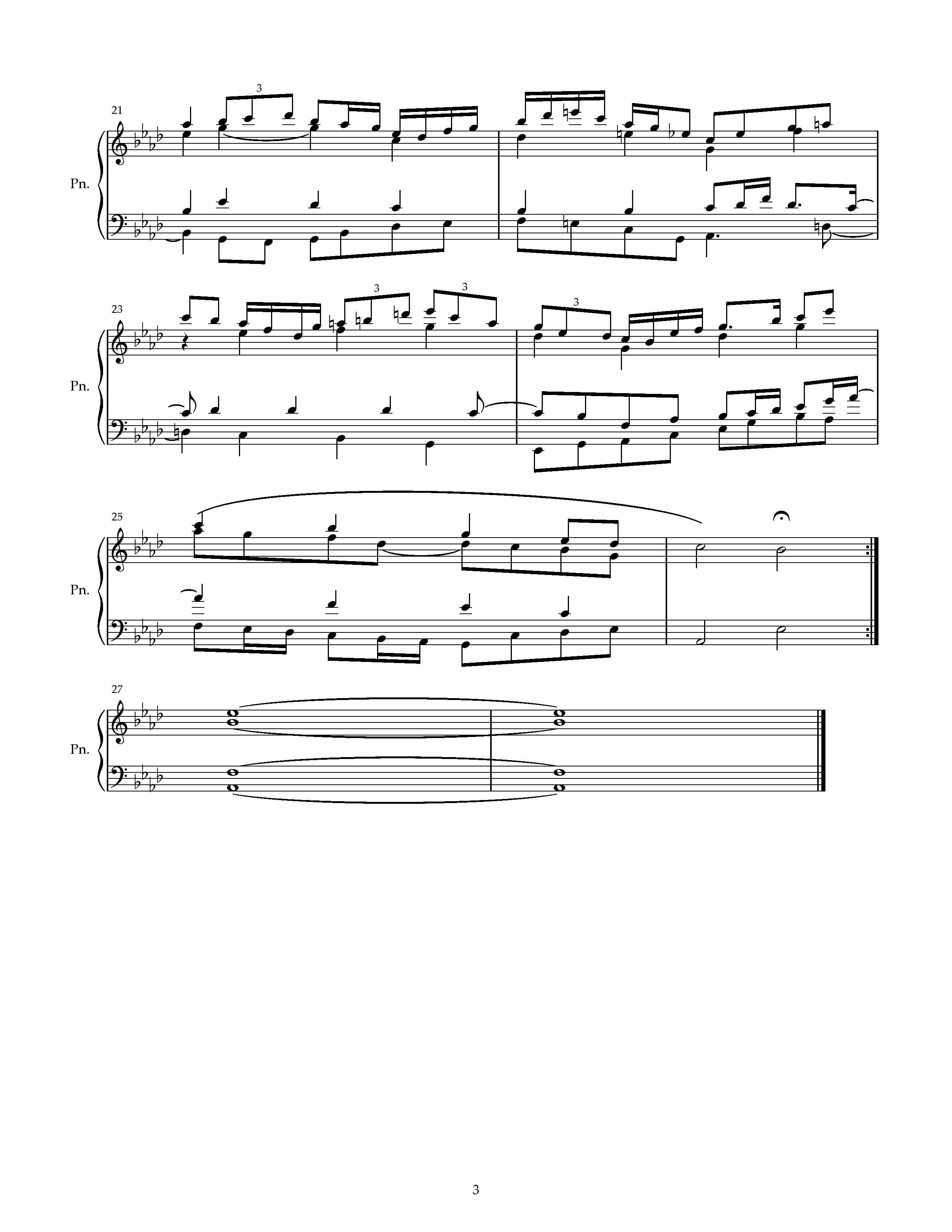 A Flat Major 3 Opus 20