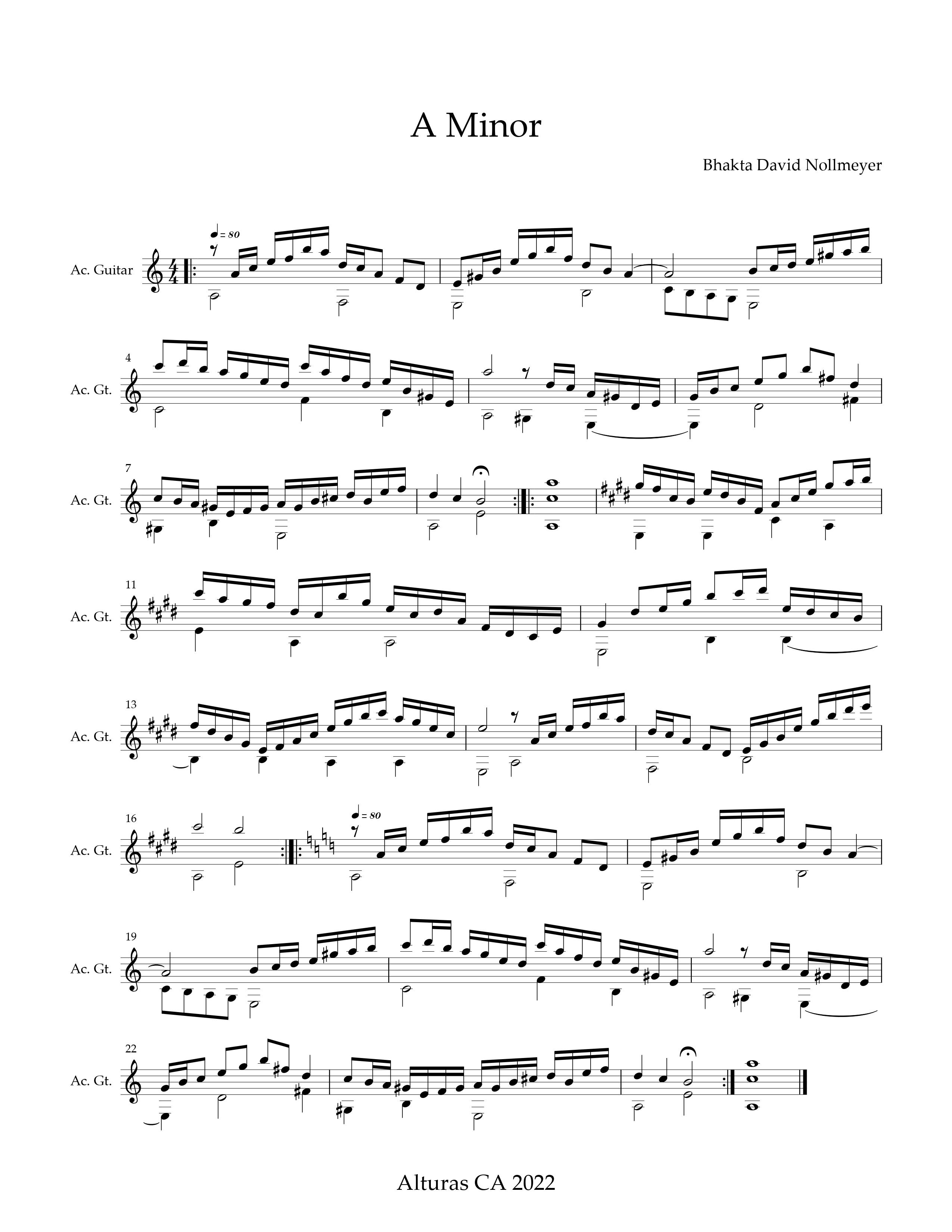 A Minor (Opus 22)