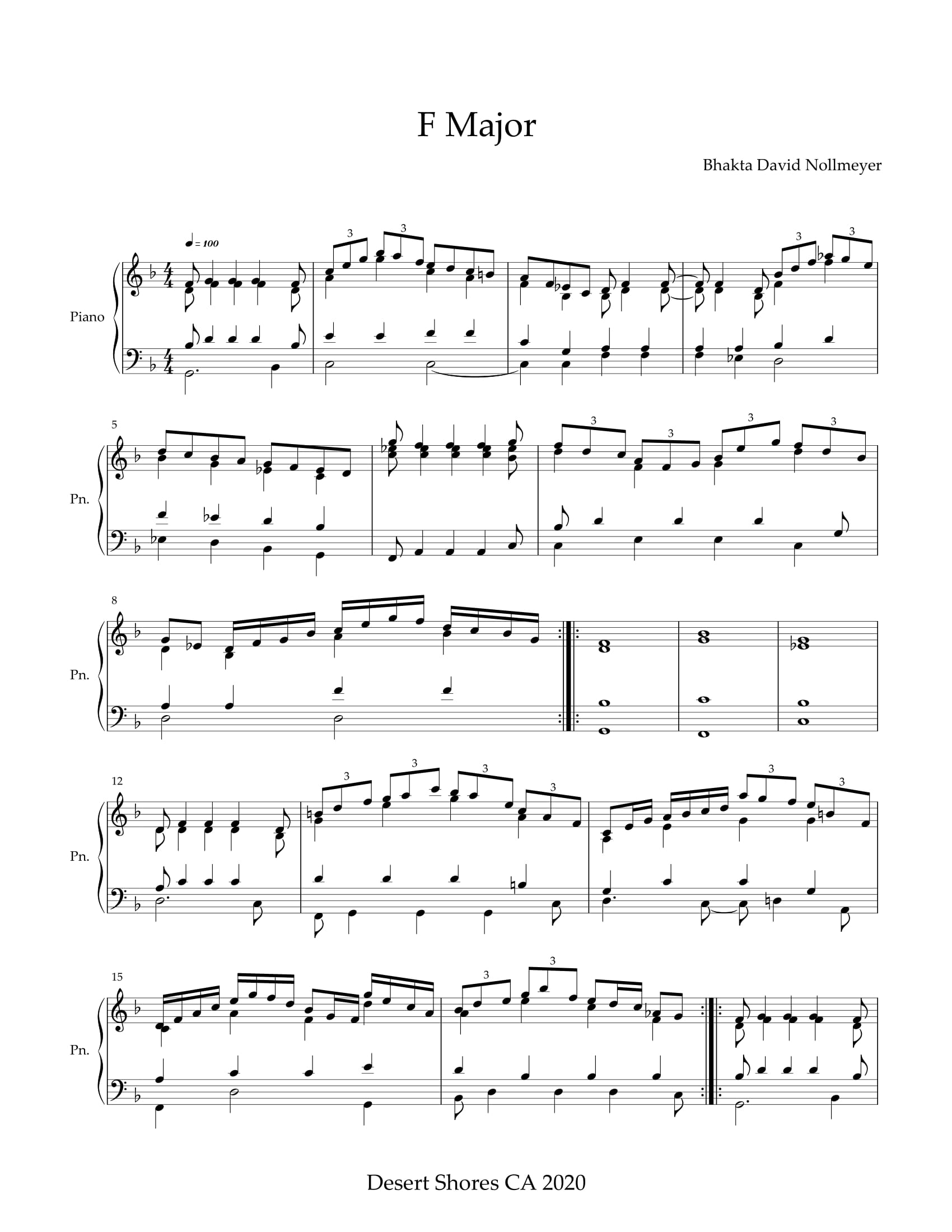 F Major p.1