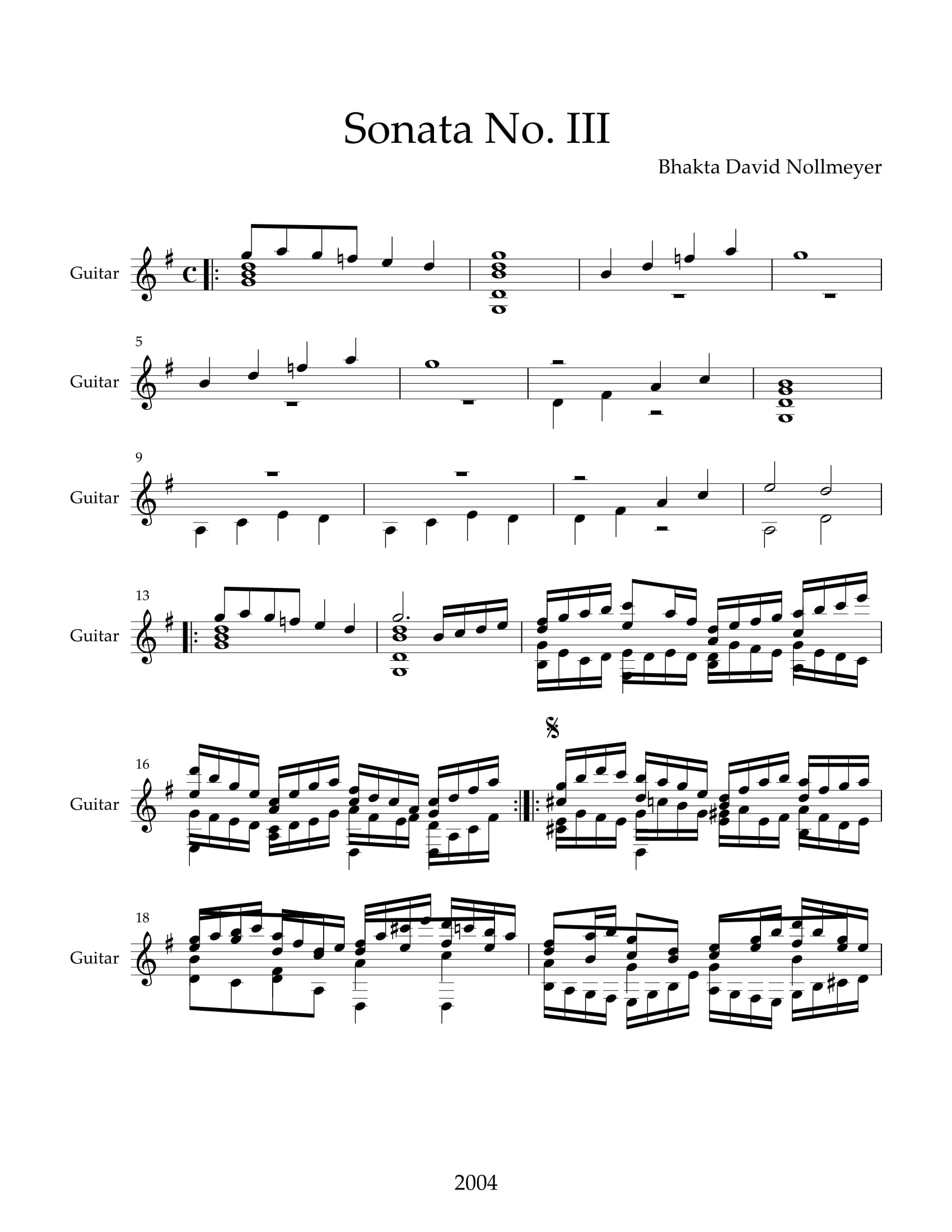Sonata No. III